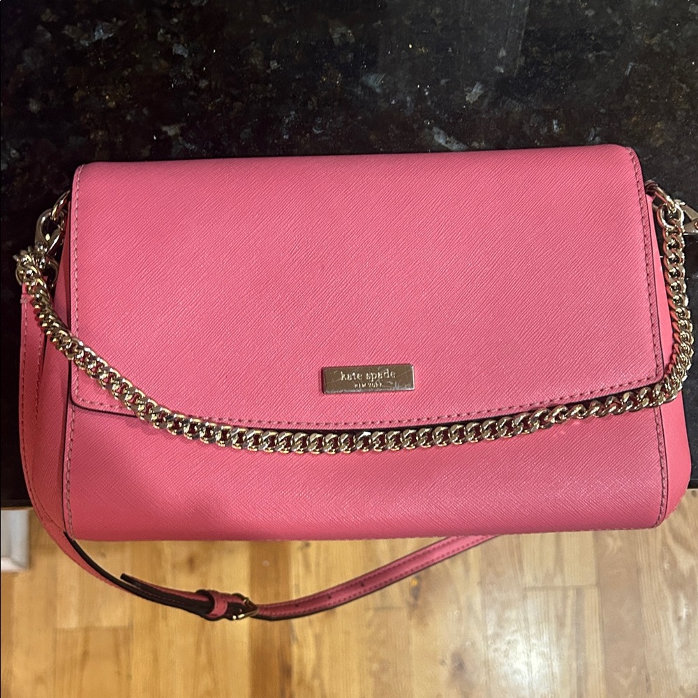 Kate Spade Pink Chain Strap Clutch